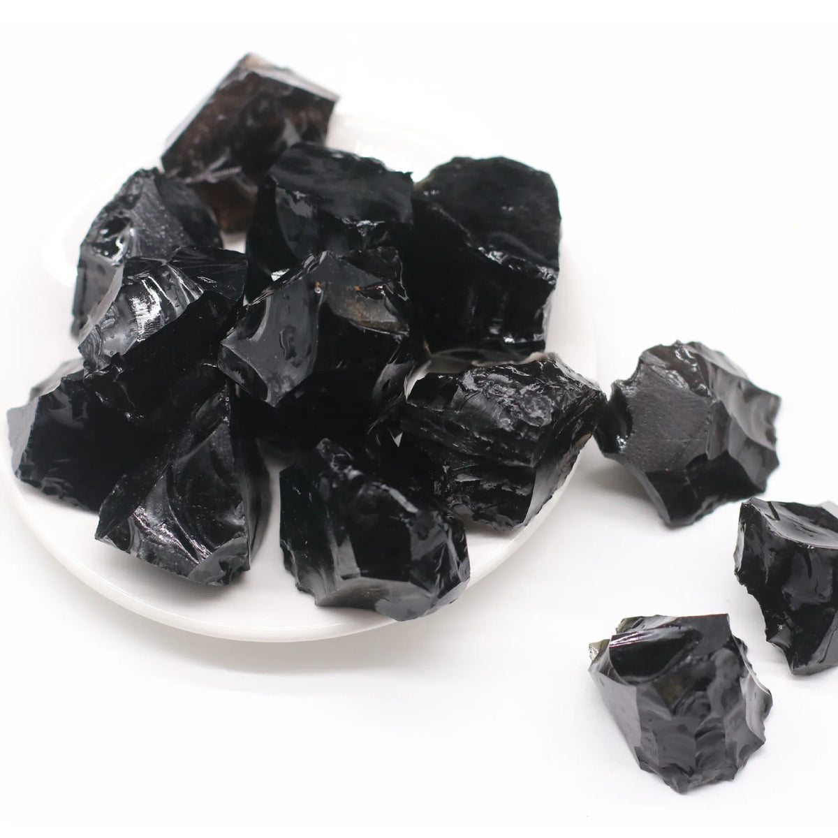 Raw Black Obsidian | Rough Stone Specimens