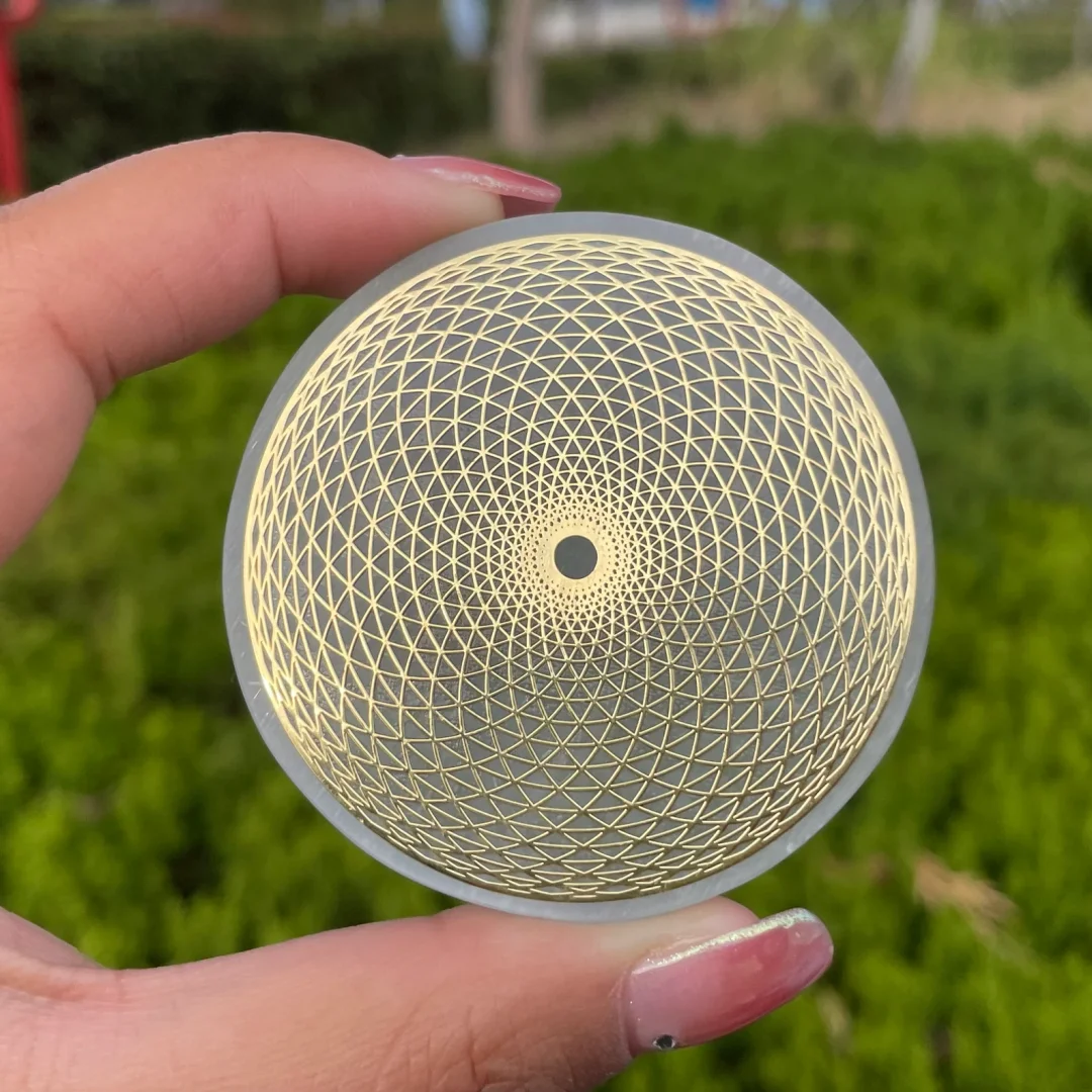 Natural Crystal Selenite Charging Plate