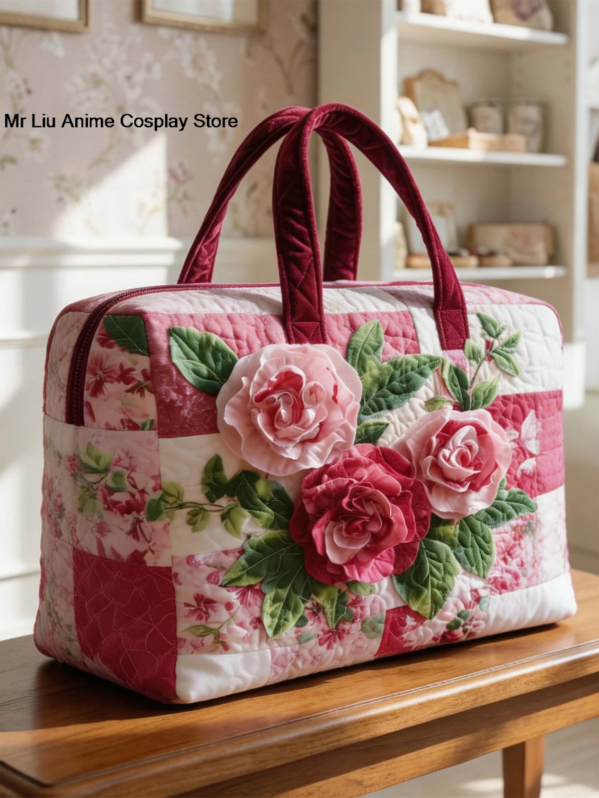 3D Floral Quilted Duffle Bag | 4 Designs | 2 Sizes