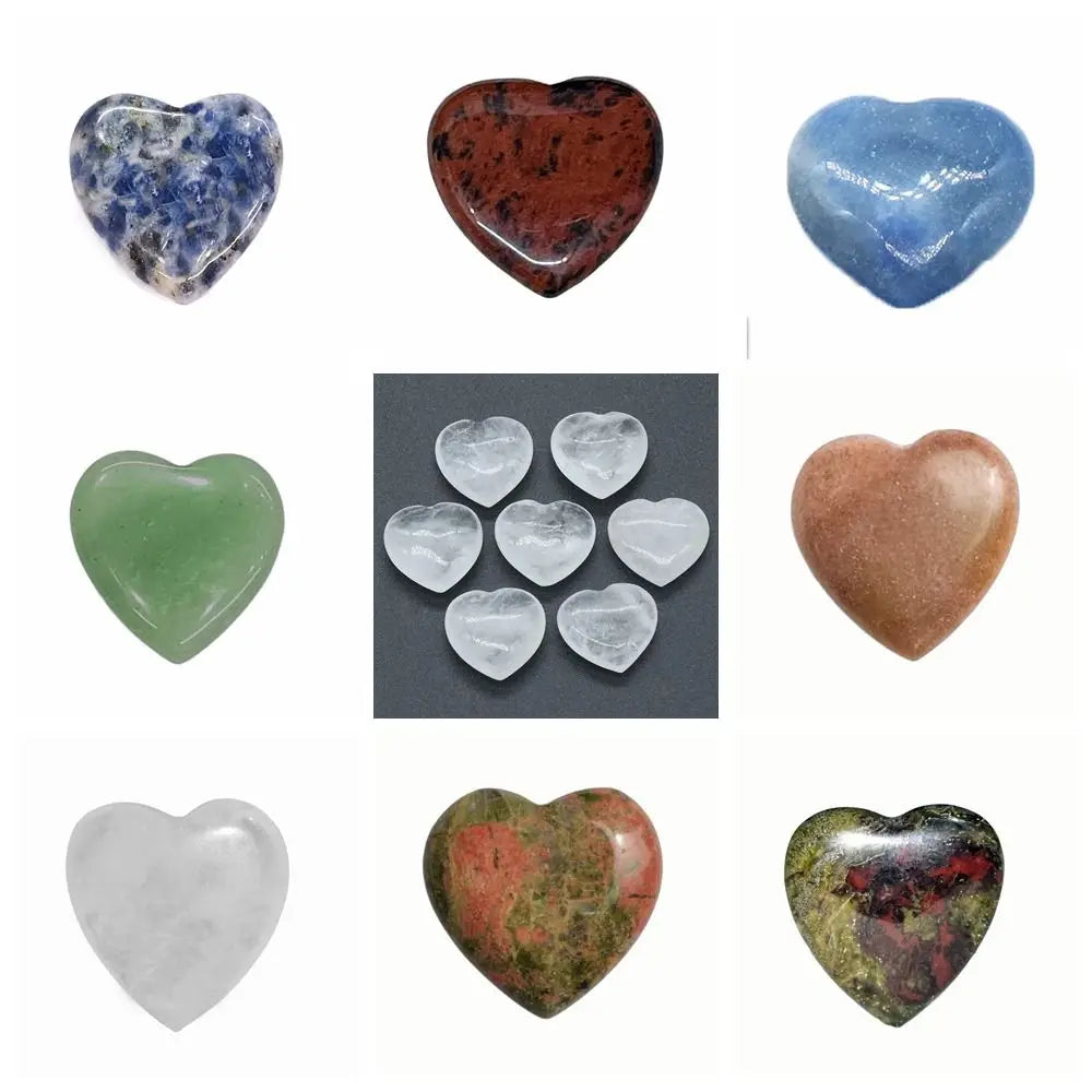 Heart-Shaped Crystal Stone | 20mm Polished Gemstone | Pocket Crystal Gift