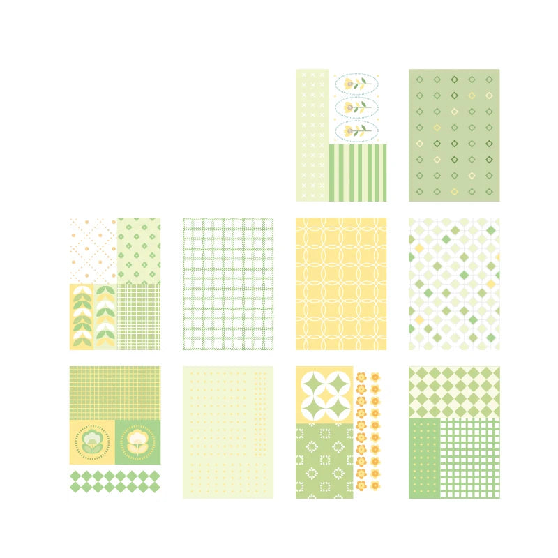 Kawaii Paper Cards for Journaling & Scrapbooking — 50 Pcs DIY Collage & Photocard Decoration Set