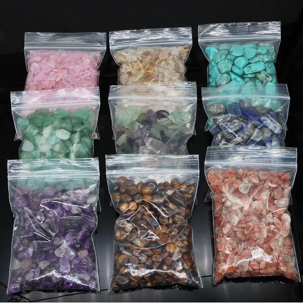 Natural Crystal Chip Stones | Tumbled Healing Crystals & Gemstone Gravel