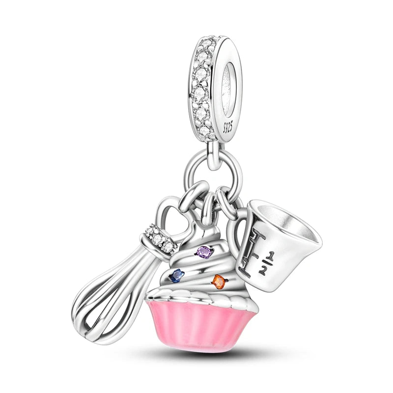 925 Sterling Silver Charm Pendant | Hearts, Bows, Butterflies & More