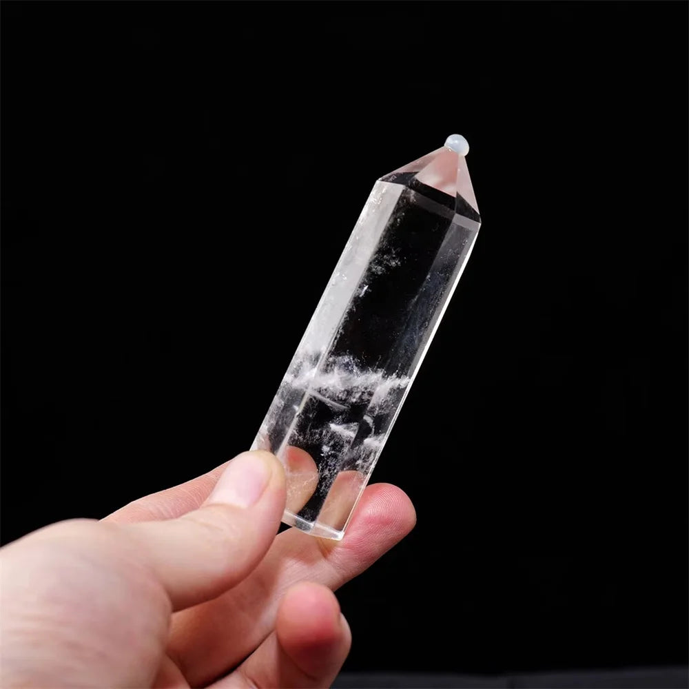 Natural Clear Quartz Crystal Tower — Healing Stone Point for Meditation & Home Decor