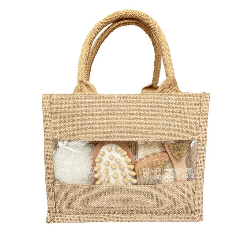 7-Piece Hemp & Wood Eco Spa Gift Set