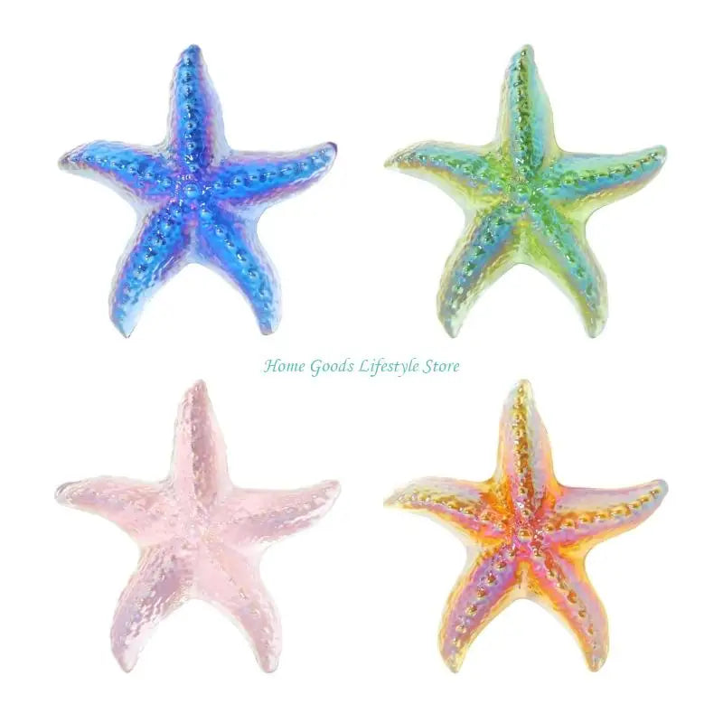 Glass Starfish Figurine | Colorful Coastal Decor