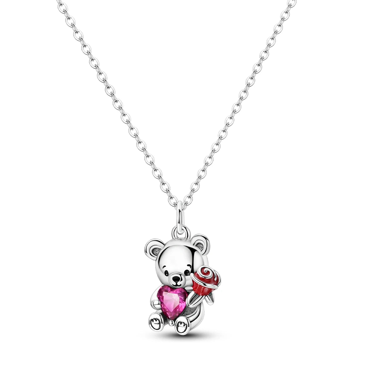 925 Sterling Silver Crystal Pendant Necklace — Minimalist Spiritual Jewelry