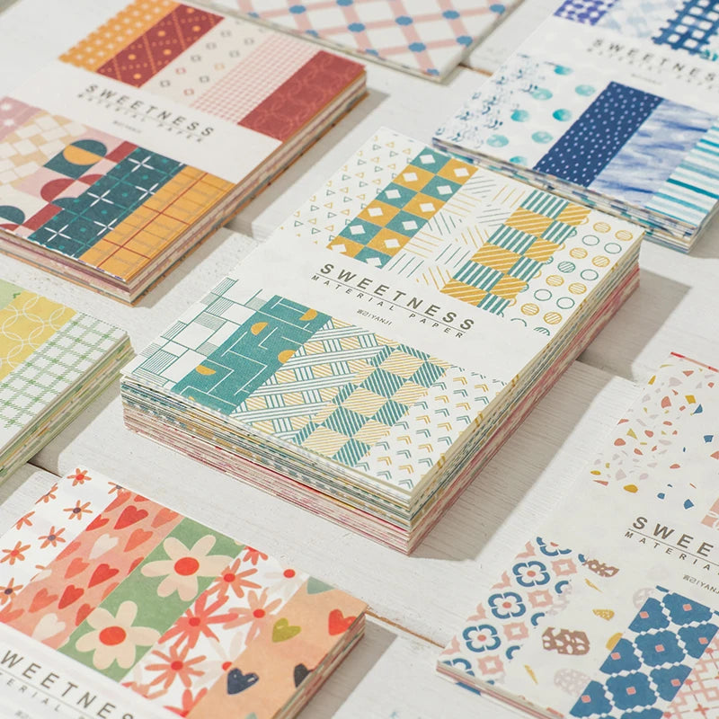 Kawaii Paper Cards for Journaling & Scrapbooking — 50 Pcs DIY Collage & Photocard Decoration Set