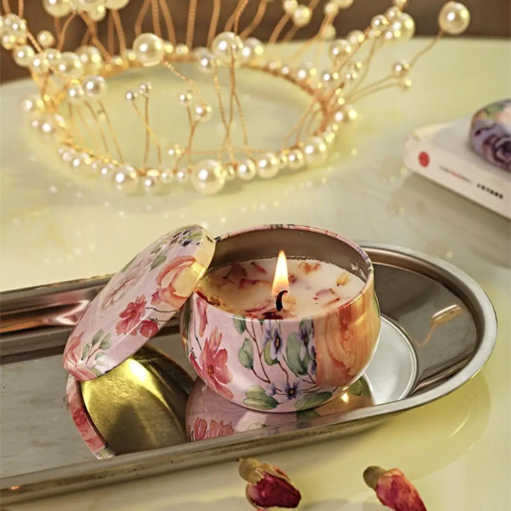 Dried Flower Scented Candles for Aromatherapy