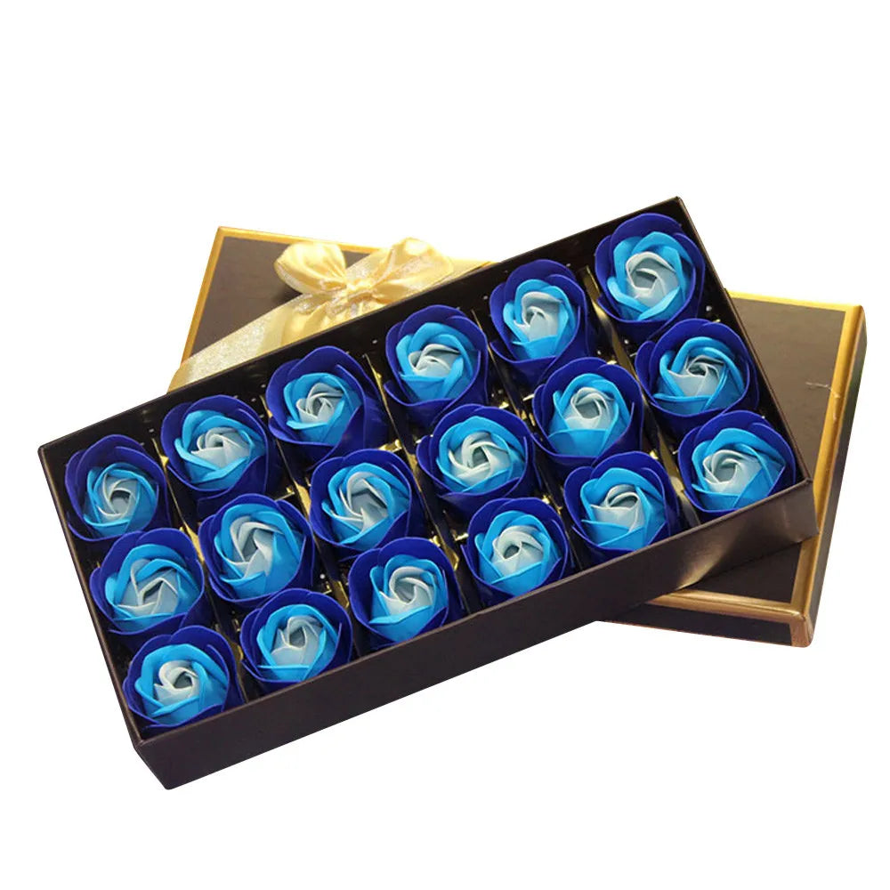 Rose Petal Soap Gift Box — 18 Scented Soaps