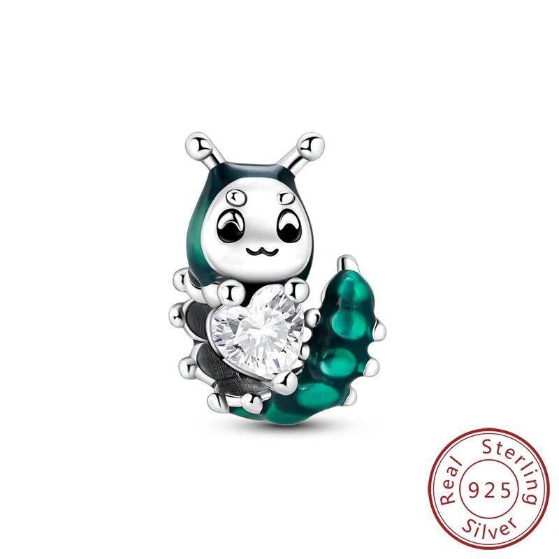 925 Silver Nature & Animal Charms – Butterfly, Floral & Woodland Pendants for Bracelets