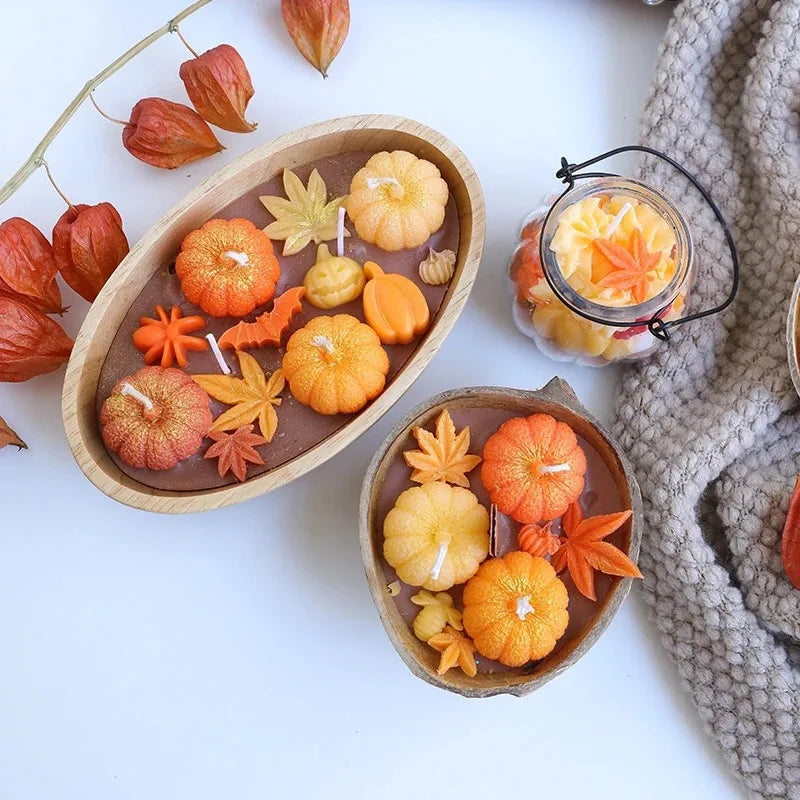 Pumpkin Spice Soy Wax Candle | Halloween & Autumn Aromatherapy | Handmade Room Decor Gift