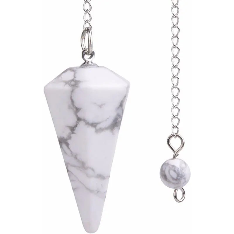 Natural Stone Crystal Pendulum Pendant