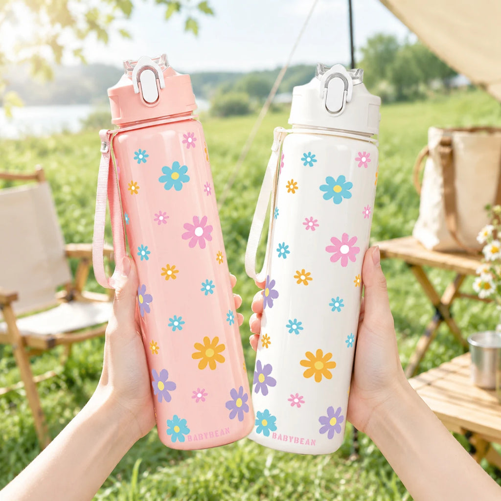 Daisy & Floral Water Bottle | 750 mL