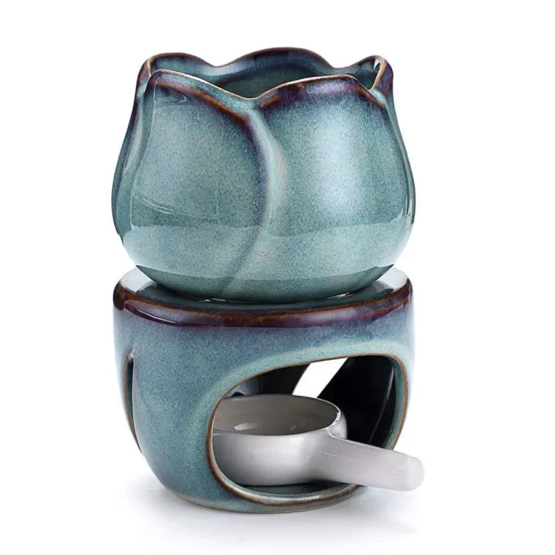 Aromatherapy Tulip Shaped Ceramic Incense Burner