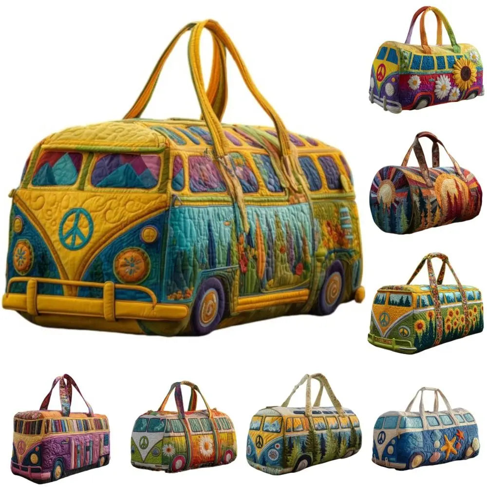 VW Bus Quilted Duffle Bag | 8 Designs