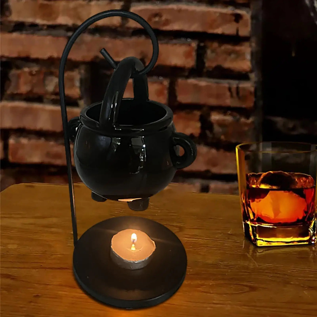 Witch Cauldron Wax Melt & Oil Burner | Hanging Halloween Aroma Diffuser