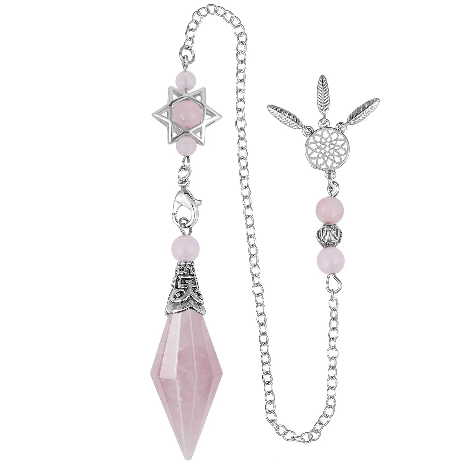 Crystal Pendulum with Dreamcatcher Chain