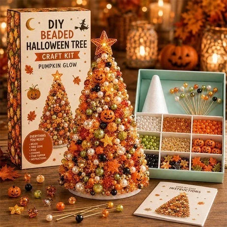 DIY Beaded Holiday Tree Kit | Christmas & Halloween Styles