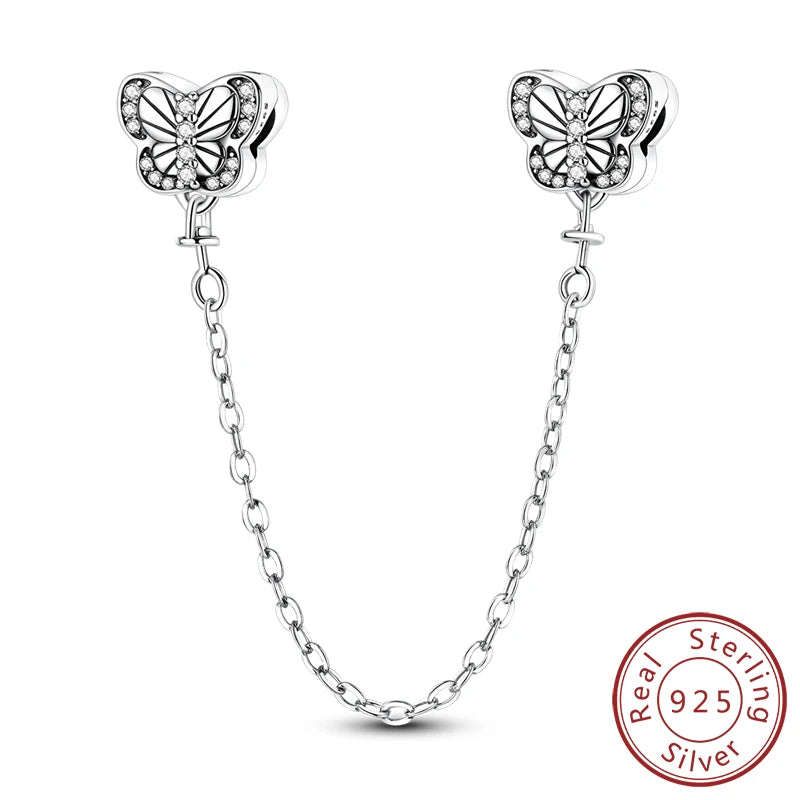 925 Silver Nature & Animal Charms – Butterfly, Floral & Woodland Pendants for Bracelets