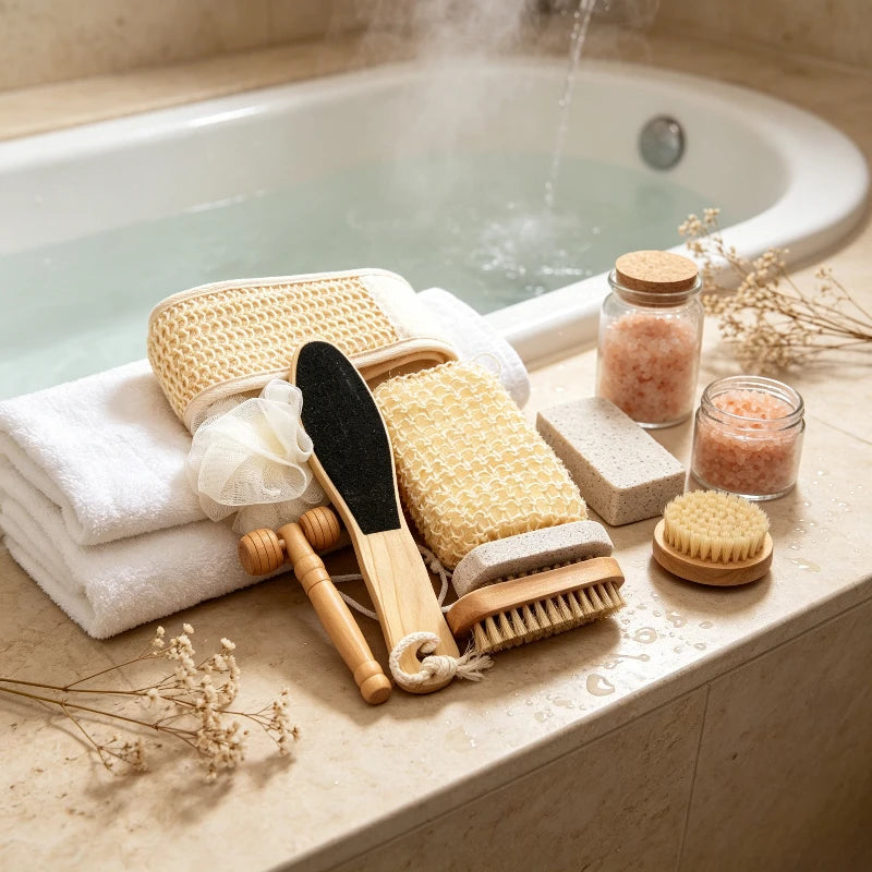 7 Piece Bath Shower Gift Set