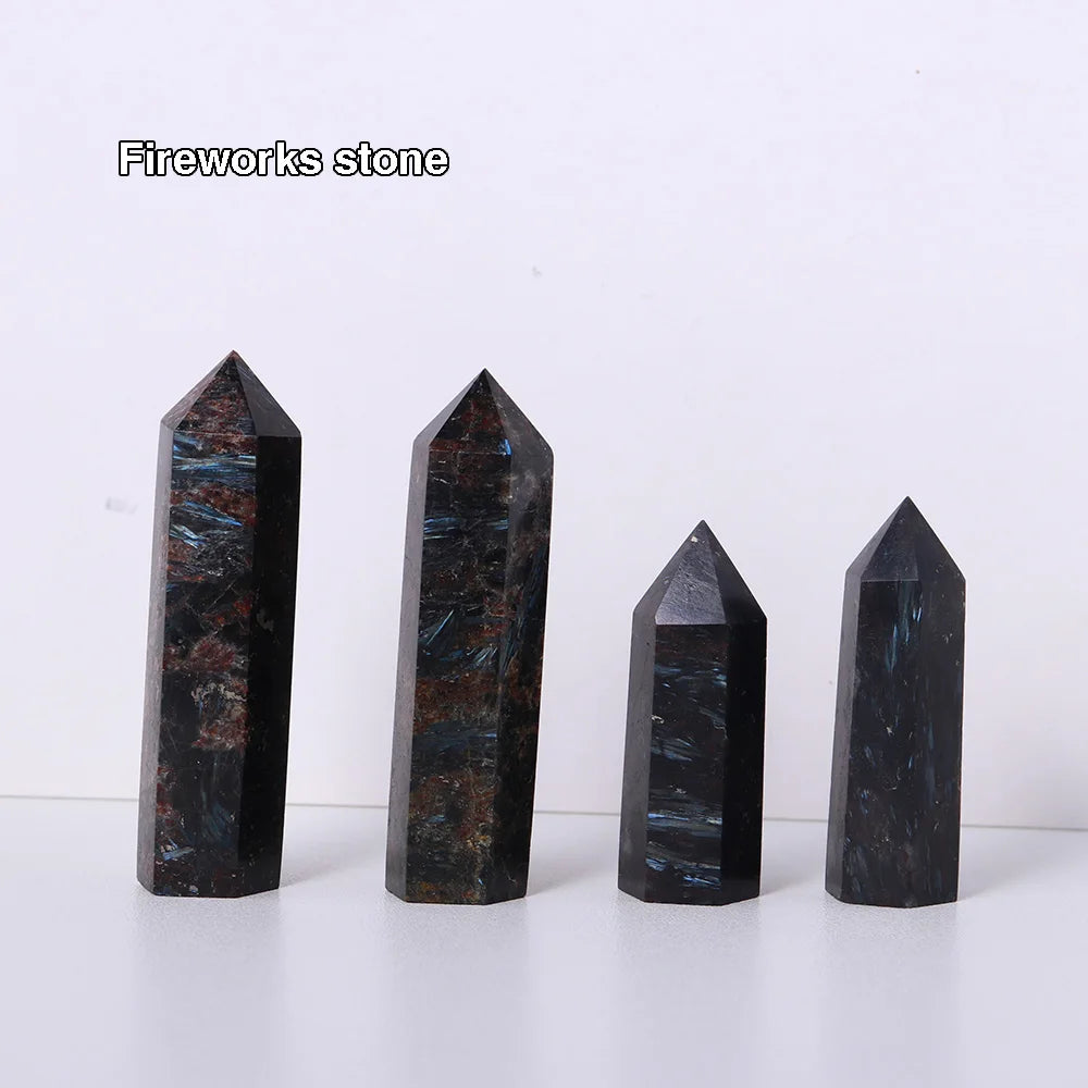 Natural Crystal Tower Wand — Choose Your Stone | Reiki Healing Point for Home Decor & Meditation