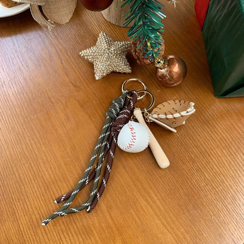 Baseball Braid Rope Bag Charm – Miu Style Woven Nylon Pendant