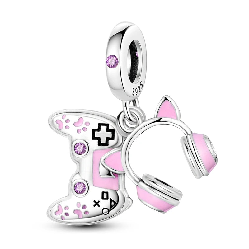 925 Sterling Silver Charm Pendant | Hearts, Bows, Butterflies & More