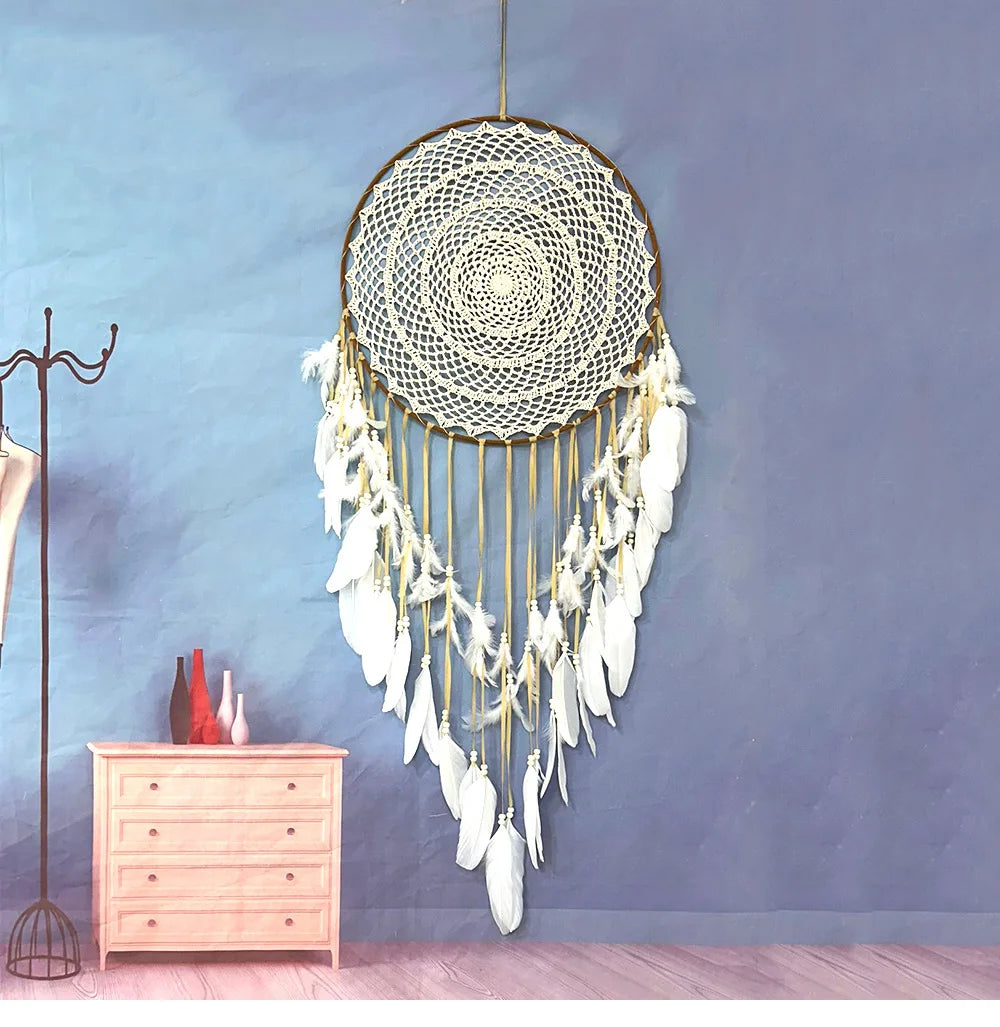 Feather & Reverie Large Boho Dreamcatcher