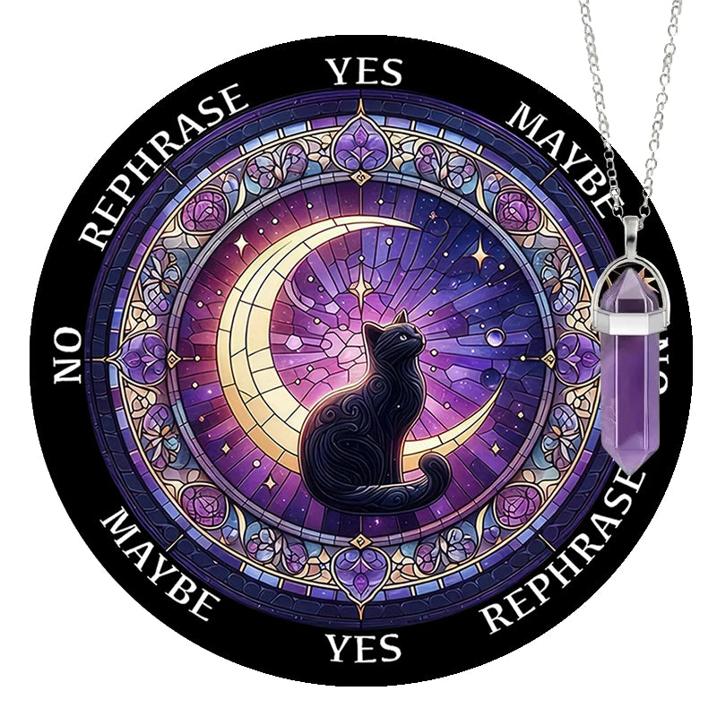 Black Cat Moon Pendulum Board
