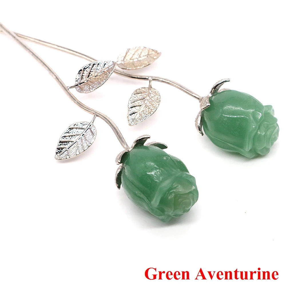Natural Gemstone Crystal Rose — Bulk Gift Set