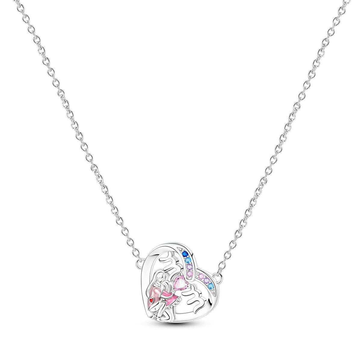 925 Sterling Silver Crystal Pendant Necklace — Minimalist Spiritual Jewelry