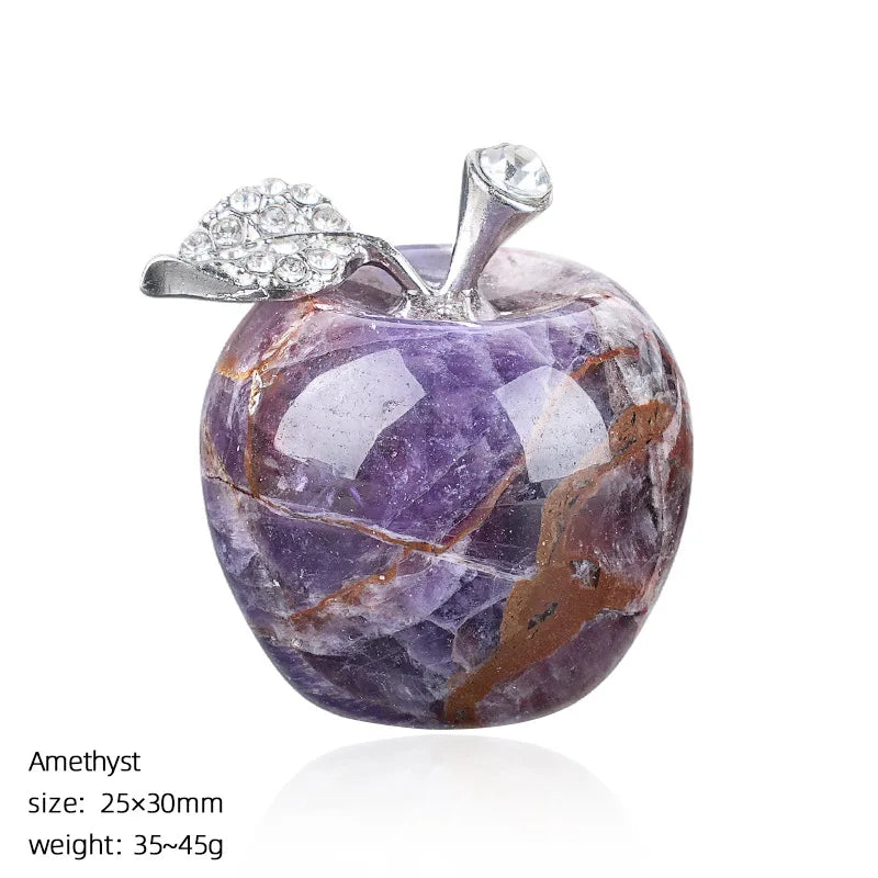 Mini Decorative Stone Apple Figurine | 30 mm