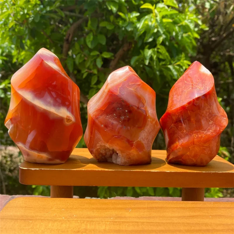 Carnelian Flame Crystal Tower