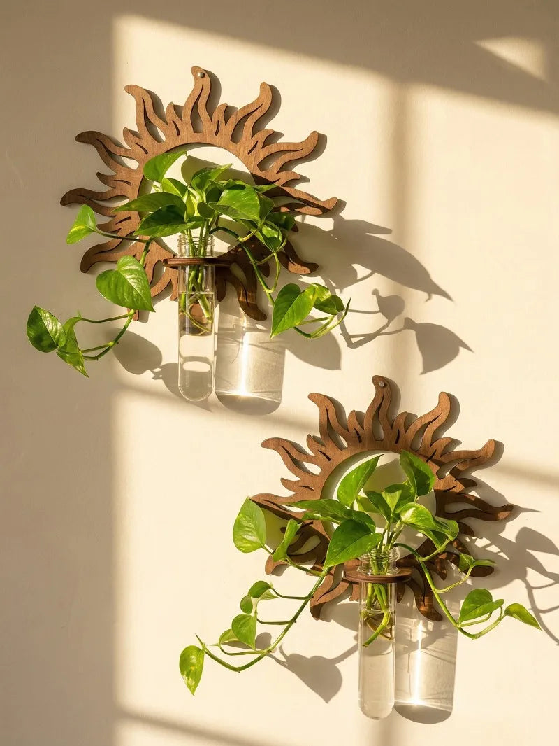 Wooden Wall Propagation Station | Sun, Jellyfish & Lantern