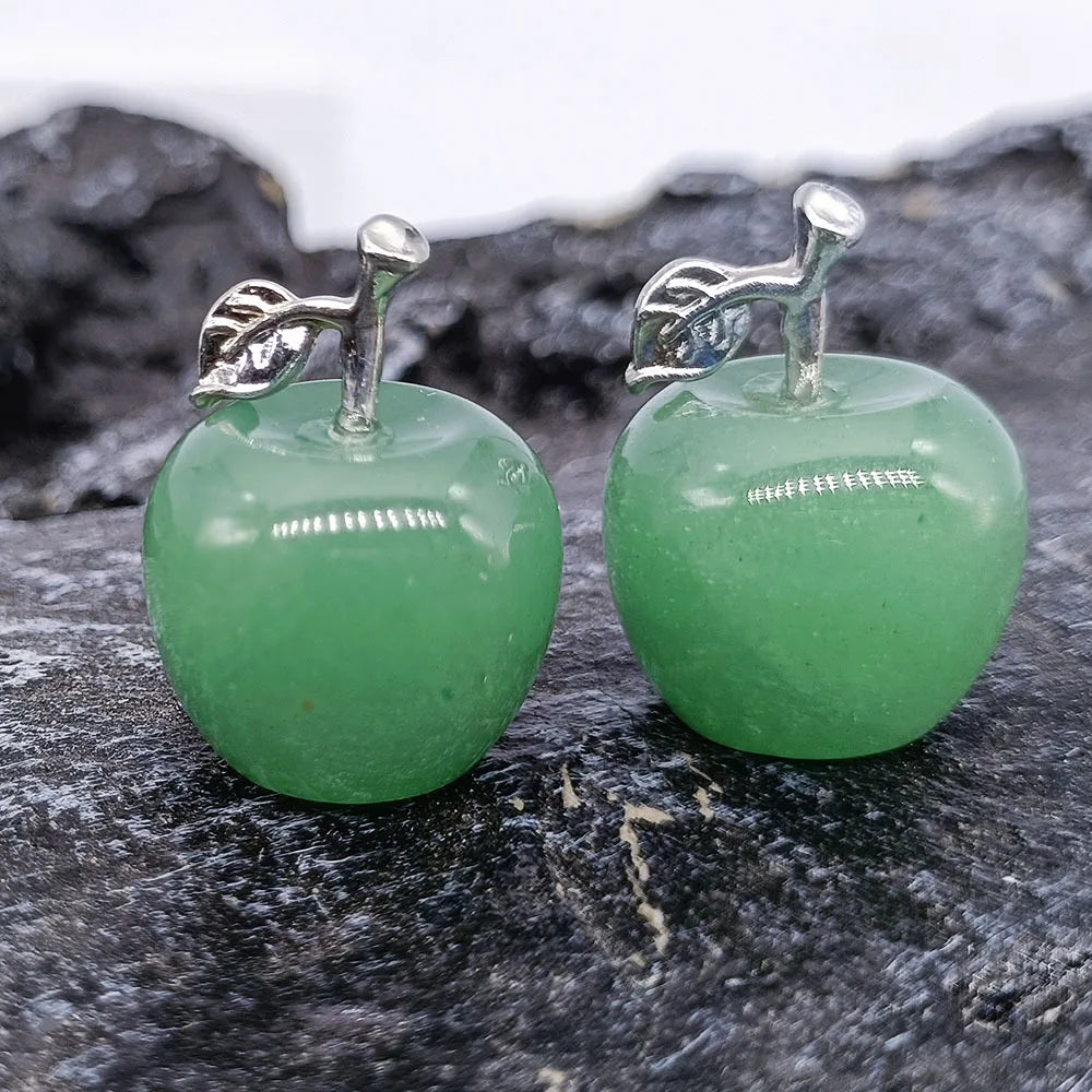 Mini Crystal Apple Gift Set | 7-Piece Stone Collection