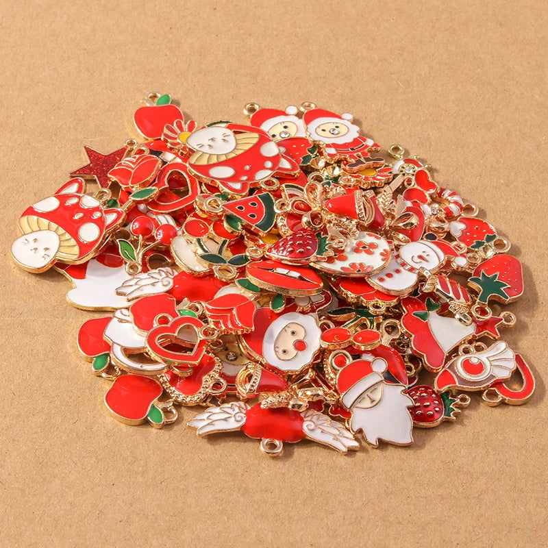 Enamel Charm Set for Jewelry Making | Bows, Bags & More (10 pcs)