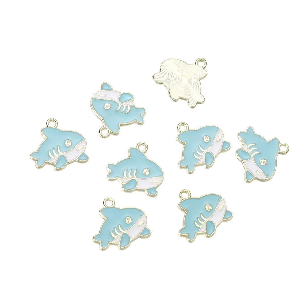 Mixed Colorful Enamel Charms – 10pcs DIY Bracelet & Necklace Pendants