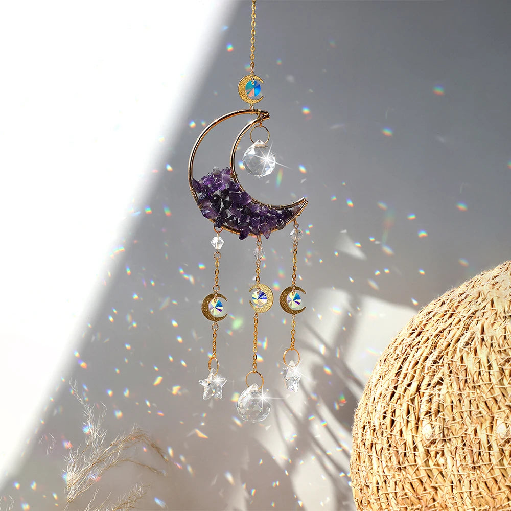 Crystal Moon Suncatcher