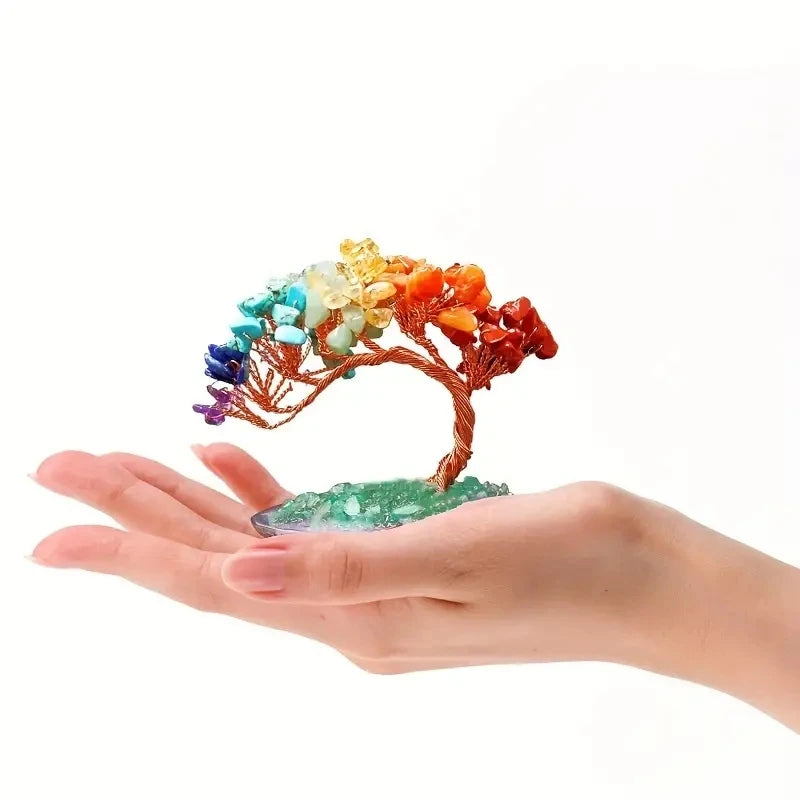 Natural Crystal Seven Chakra Fortune Tree
