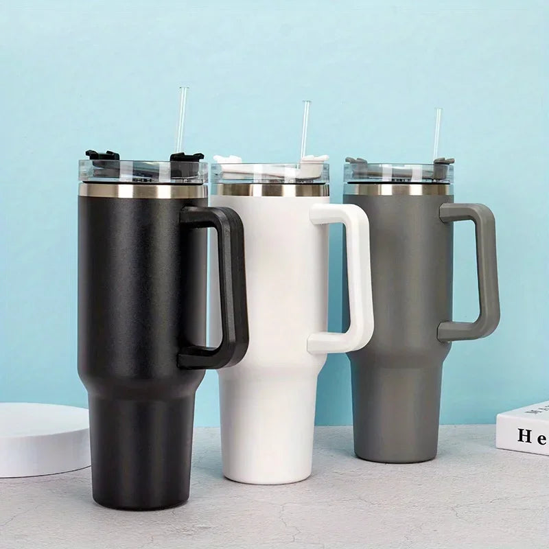 Wild Sip 40 oz Insulated Tumbler with Handle & Straw