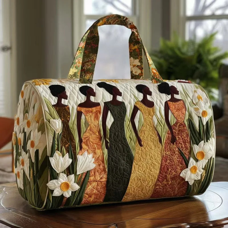 Quilted Travel Duffle Tote Bag | 30 Styles | Beach, Gym & Hiking