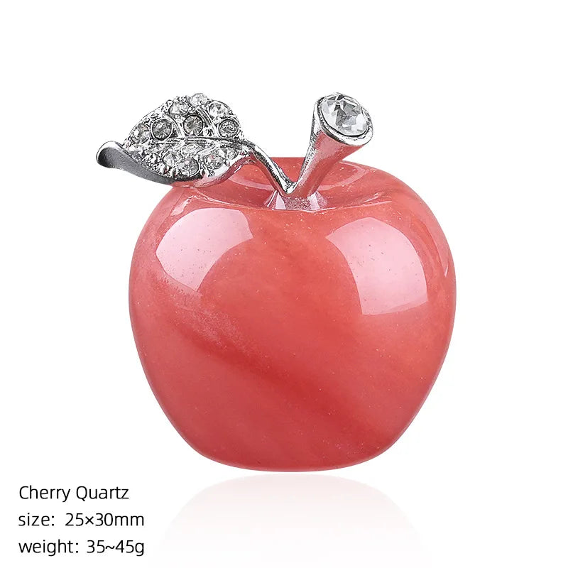 Mini Decorative Stone Apple Figurine | 30 mm