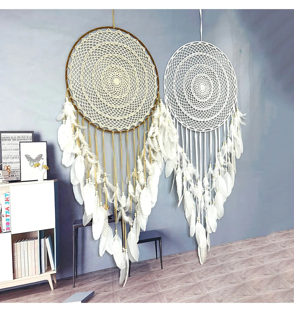 Feather & Reverie Large Boho Dreamcatcher