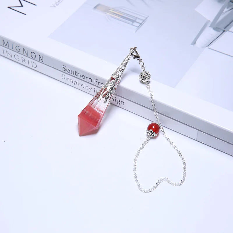 Crystal Pendulum Pendant | Natural Healing Stone | Reiki Chakra Energy