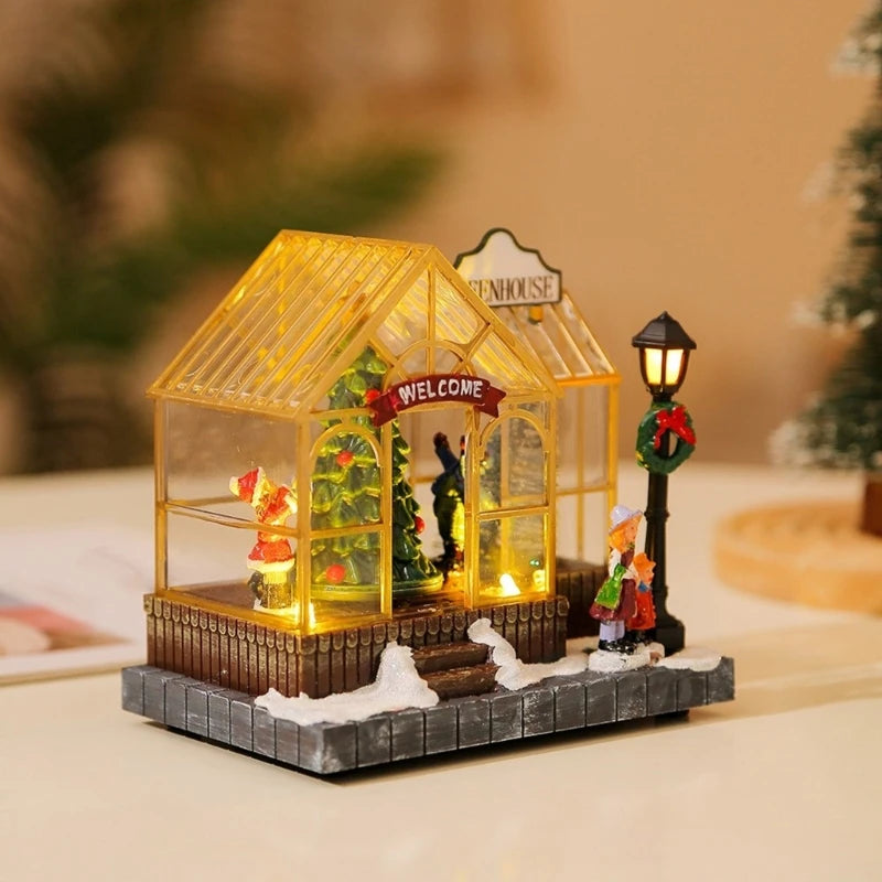 Musical Christmas Greenhouse | Light-Up Village Decoration