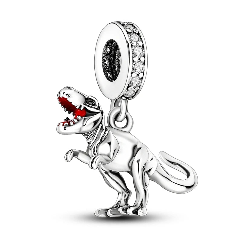 925 Sterling Silver Charm Holder Set – Bag Charm & Key Ring for DIY Jewelry
