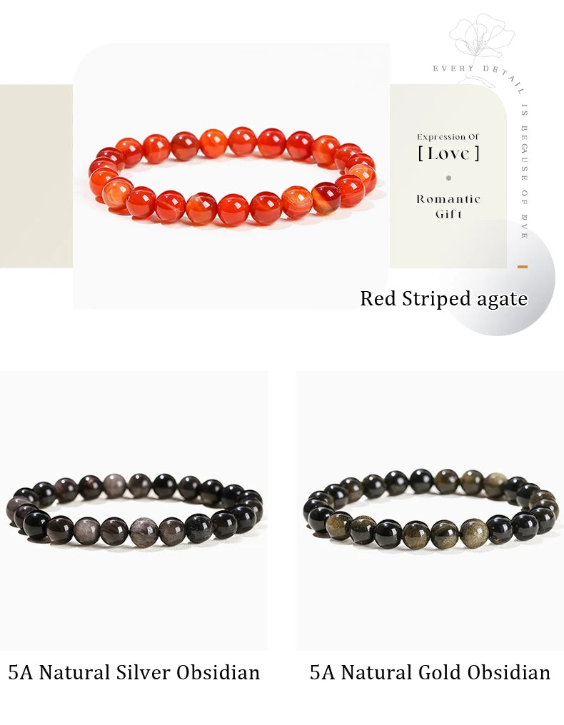 Natural Stone Reiki Healing Bracelets