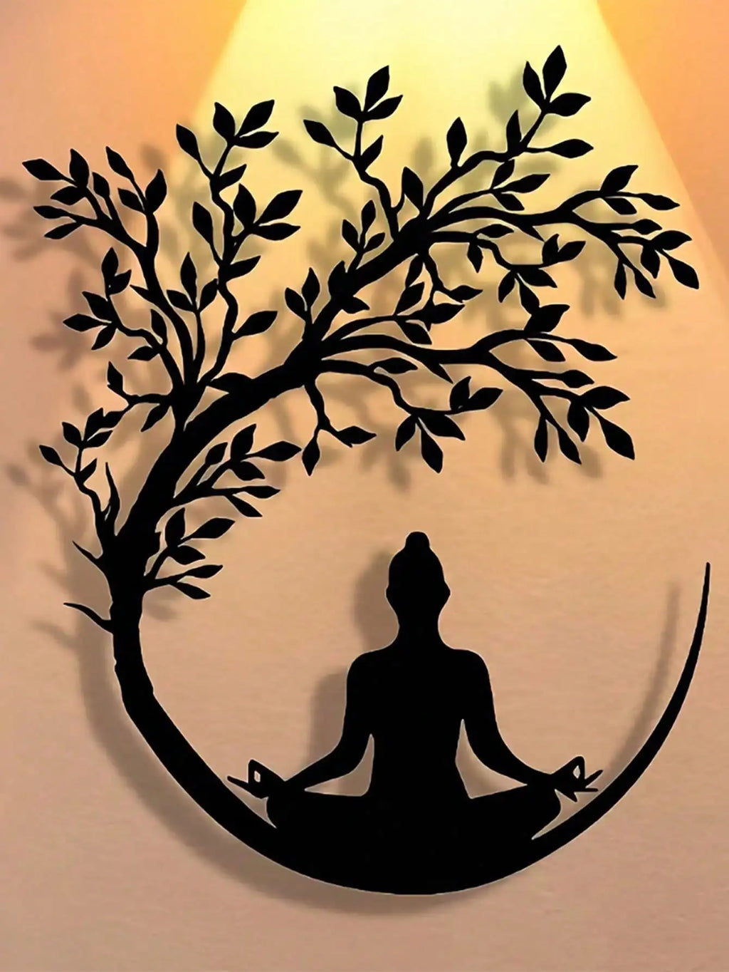 Tree of Life & Buddha Metal Wall Art