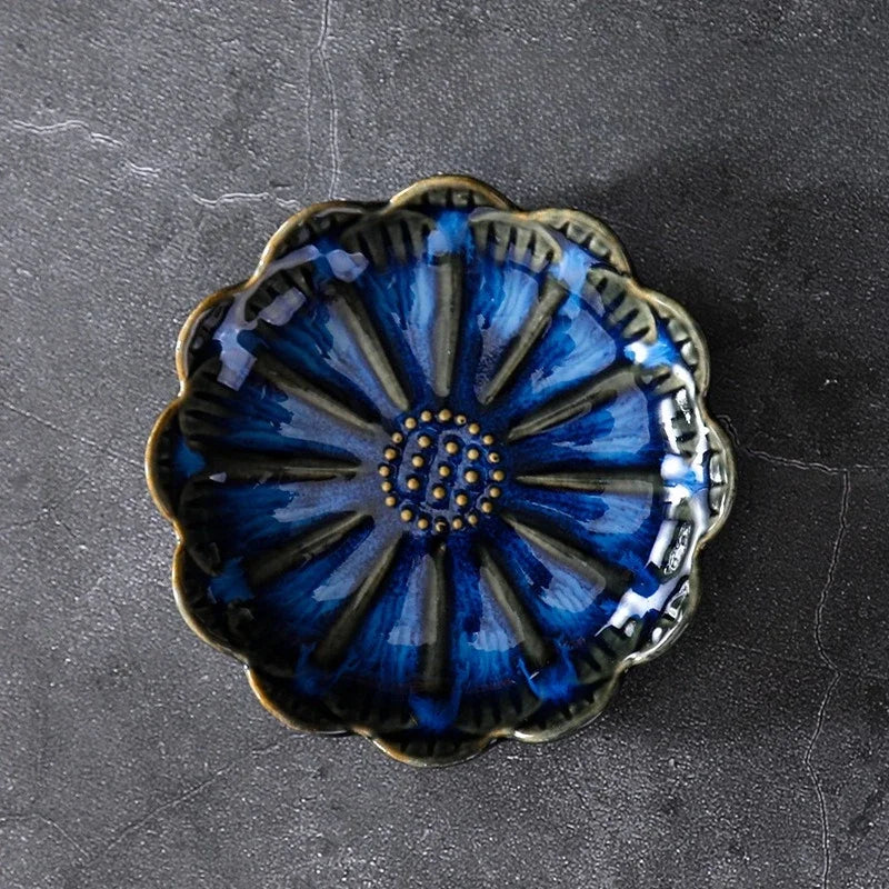 Lotus Leaf Ceramic Jewelry Bowl | Boho Organizer